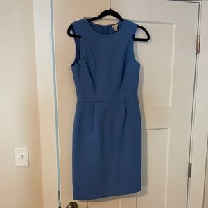 J.Crew Factory Light Blue Sleeveless Dress